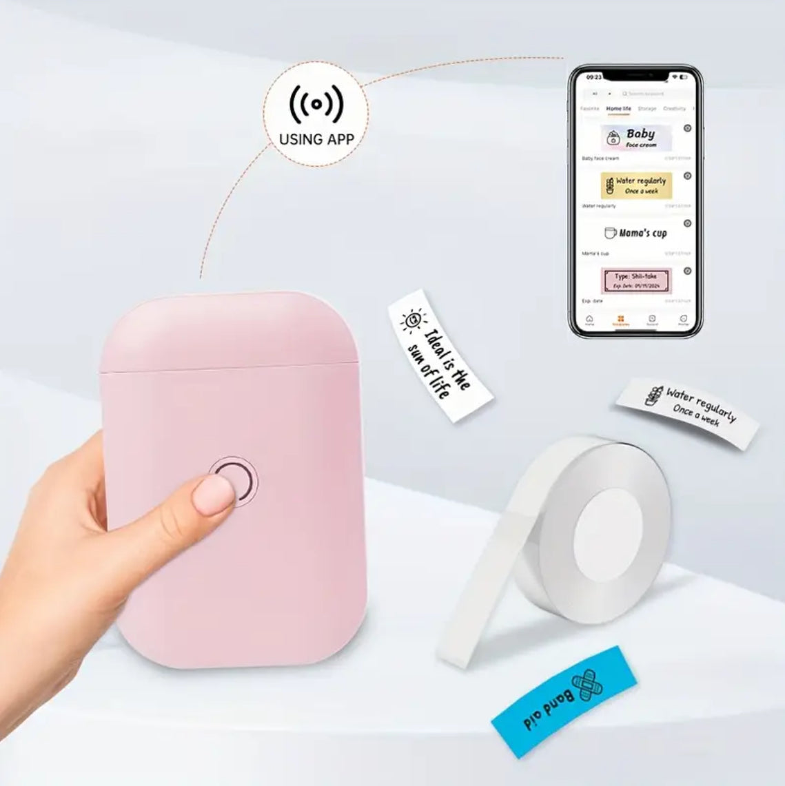wireless sticker label maker for kitchen and office