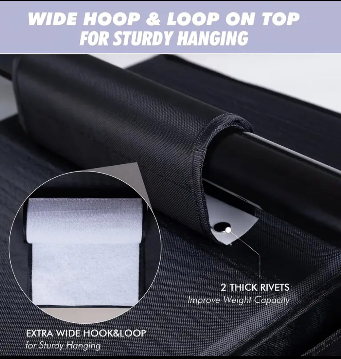 5-Tier (black) Hanging Closet Organizer – Simplify Your Weekday Mornings