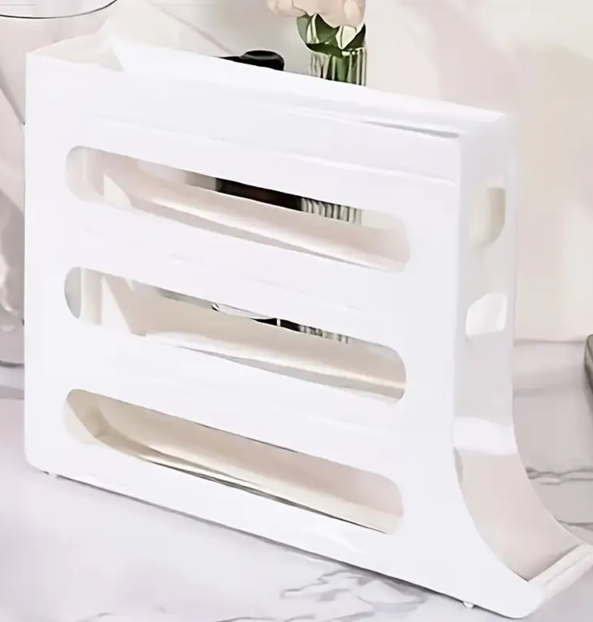 30-Egg Rolling Egg Rack – 4-Layer Auto-Dispensing Refrigerator Organizer
