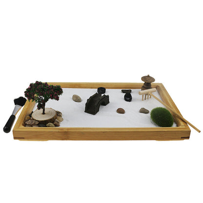 Chinese Sand Table Ornament Garden Style Home Desktop Decoration