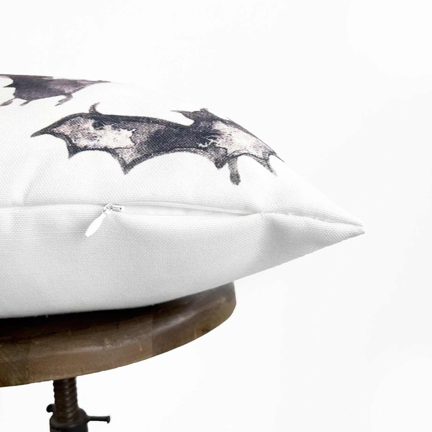 Bats on White Pillow Cover | Fall Décor | Farmhouse Pillows | Country