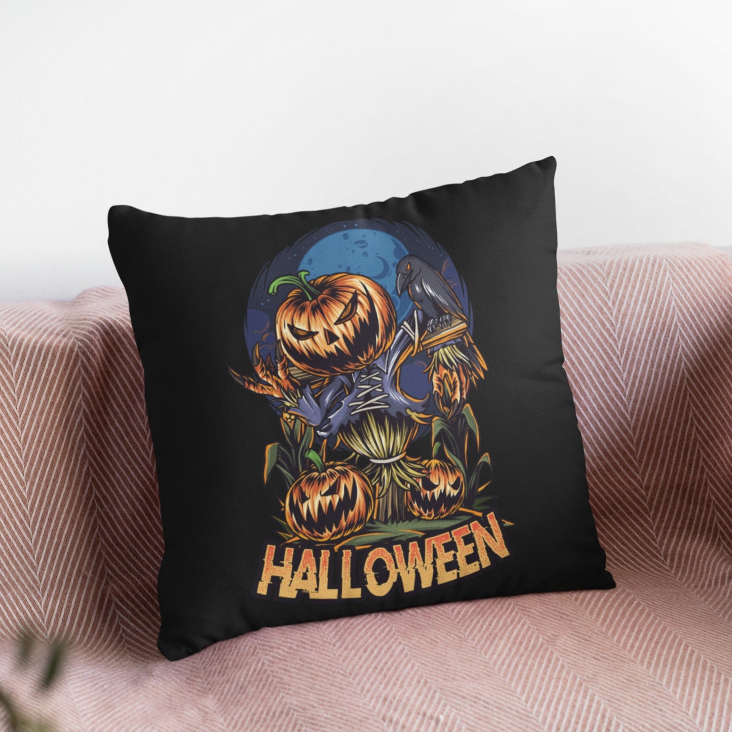 Halloween Home Decor Pillow Covers, Halloween Season Cushion Covers by