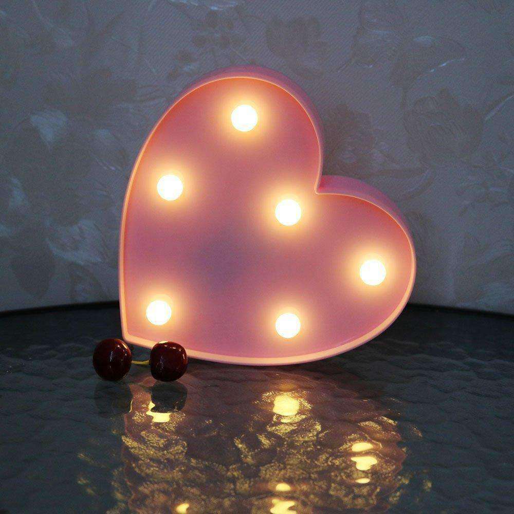 AMZER Creative Heart Shape Warm White LED Decoration Light, Party Fest