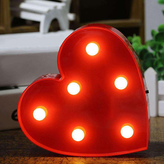 AMZER Creative Heart Shape Warm White LED Decoration Light, Party Fest