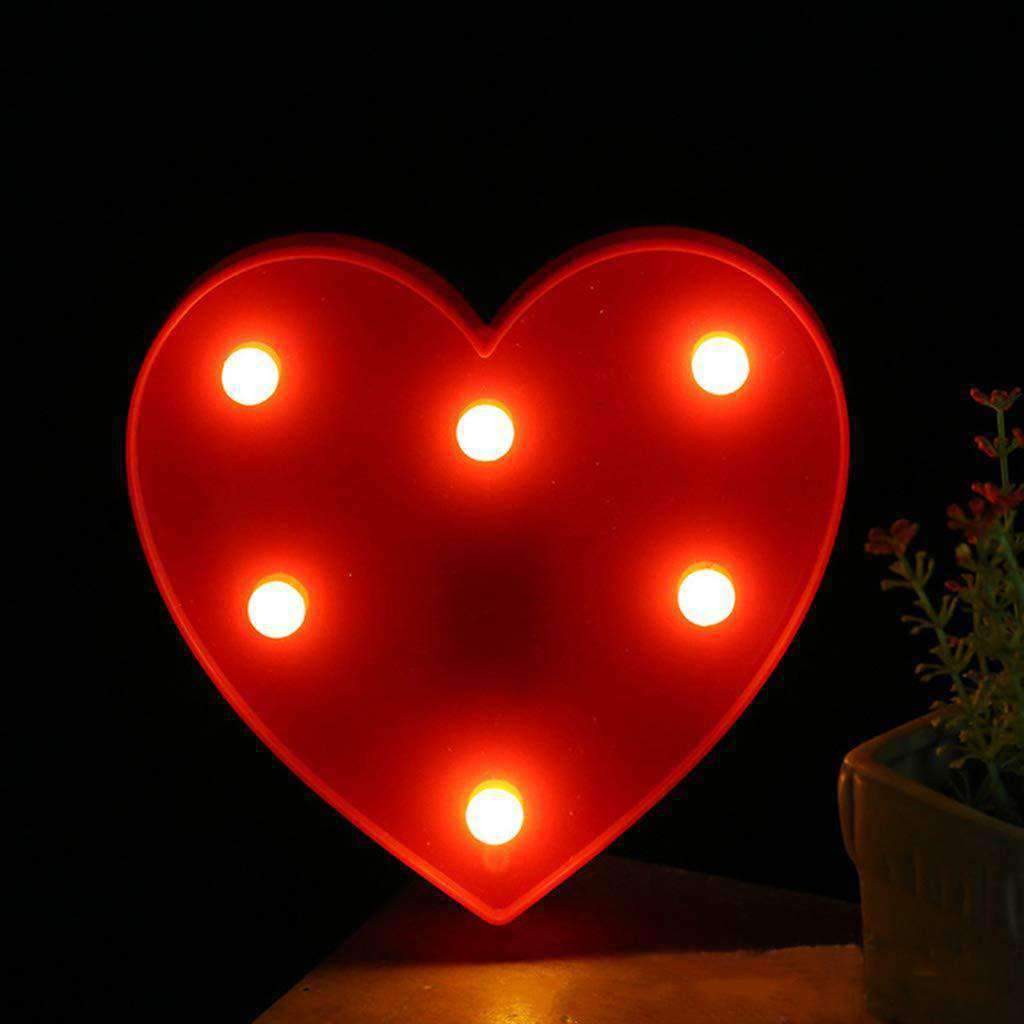 AMZER Creative Heart Shape Warm White LED Decoration Light, Party Fest