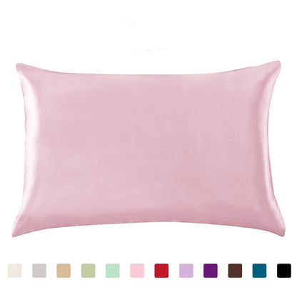 Pillowcase Satin Solid Color Simulation Silk Single Pillowcase Ice Silk Pillowcase