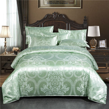 European Jacquard Quilt Cover Single And Double Silk