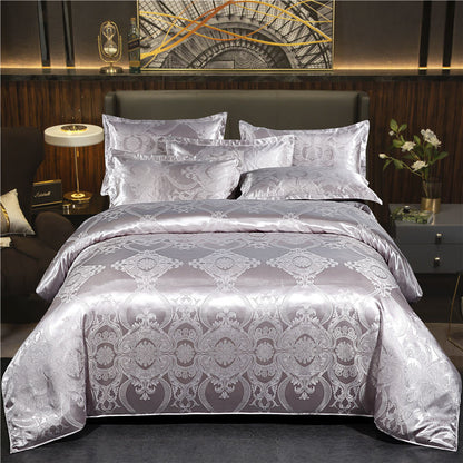 European Jacquard Quilt Cover Single And Double Silk