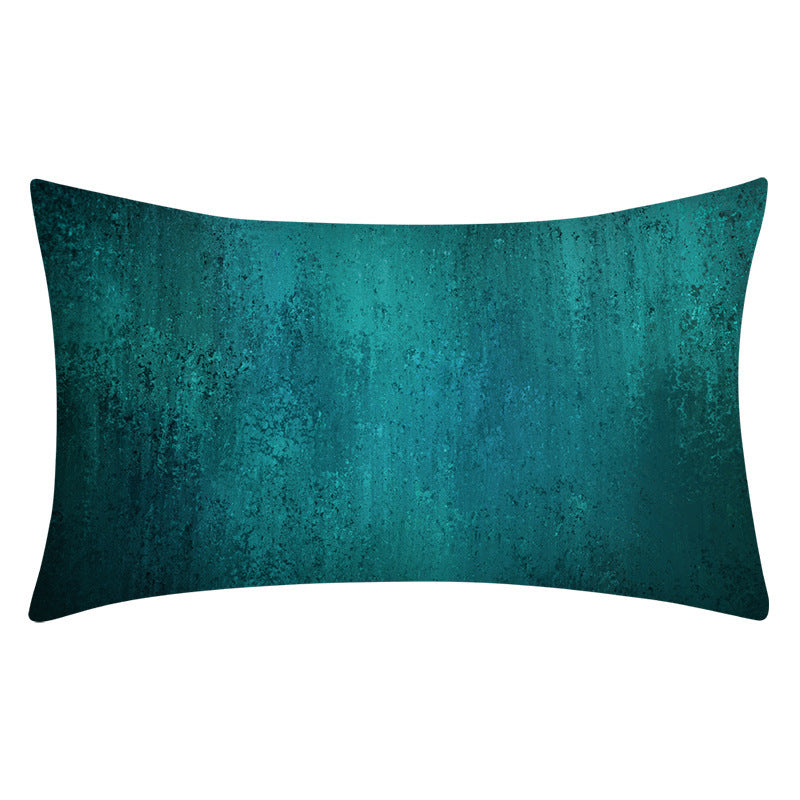 Teal Home Decor Cushion Lumbar Pillowcase