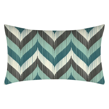 Teal Home Decor Cushion Lumbar Pillowcase