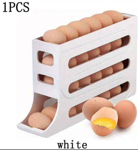 30-egg rolling rack in fridge side door