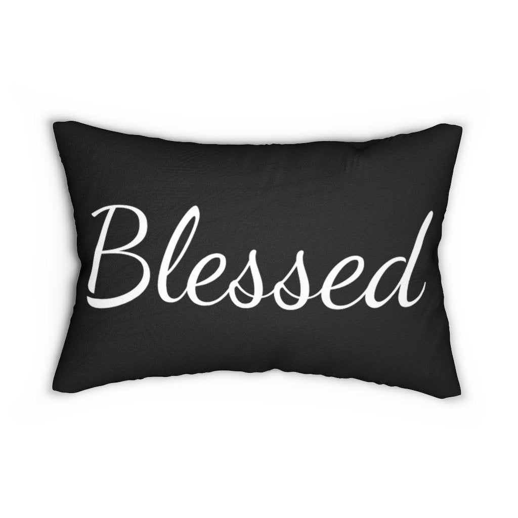 Decorative Throw Pillow - Double Sided Sofa Pillow / Blessed - Beige