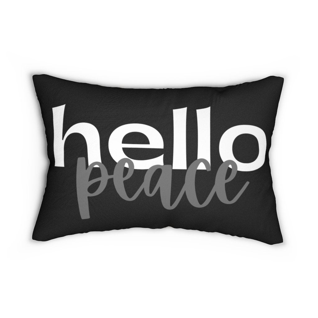 Decorative Throw Pillow - Double Sided Sofa Pillow / Hello Peace -