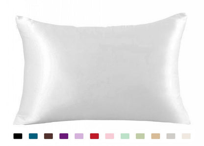 Pillowcase Satin Solid Color Simulation Silk Single Pillowcase Ice Silk Pillowcase