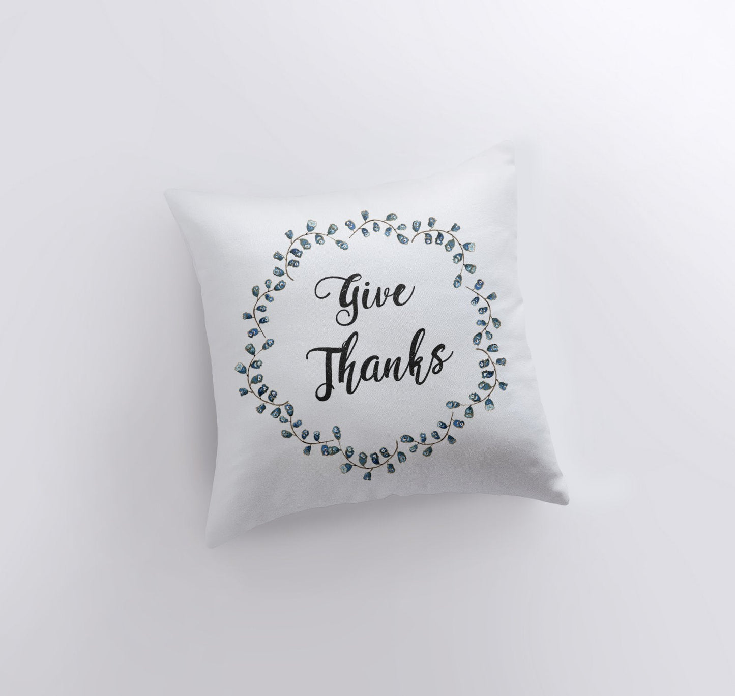 Give Thanks Wreath |  Throw Pillow Thanksgiving Décor | Farmhouse