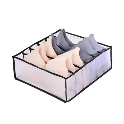 7-Grid Foldable Drawer Organizer for Dorm Closet