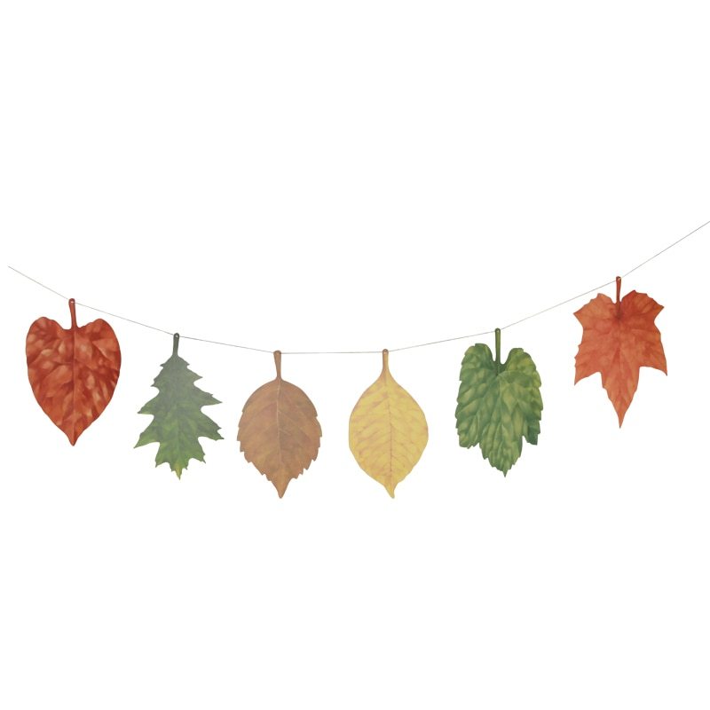 DIY Fall Leaves Bunting Decor Assorted Autumn Falling Leaves Ornaments Garland Maple Leaf Banner Home Mantle Decor Thanksgiving