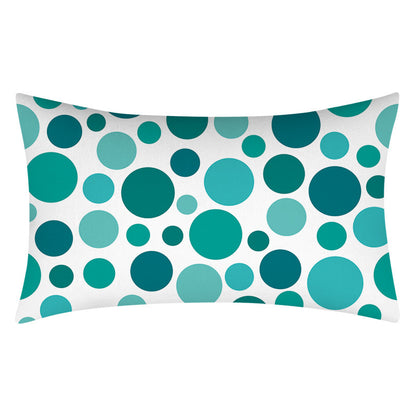 Teal Home Decor Cushion Lumbar Pillowcase