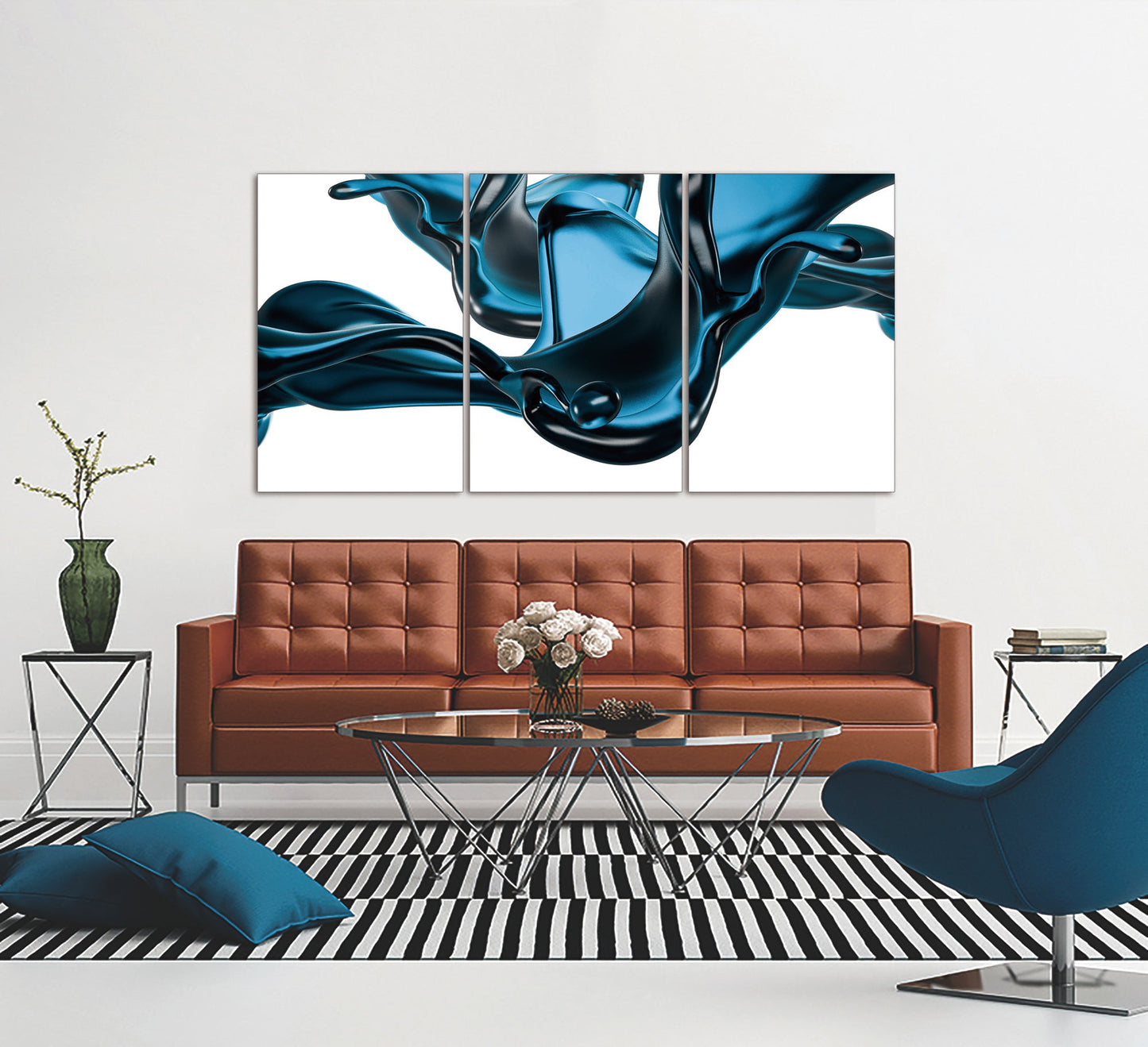 Blue Float Acrylic Wall Art