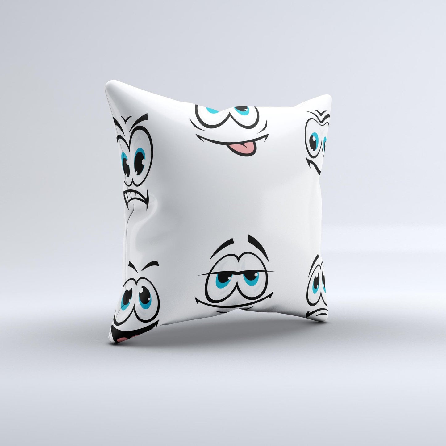 Cartoon eyes Ink-Fuzed Decorative Throw Pillow