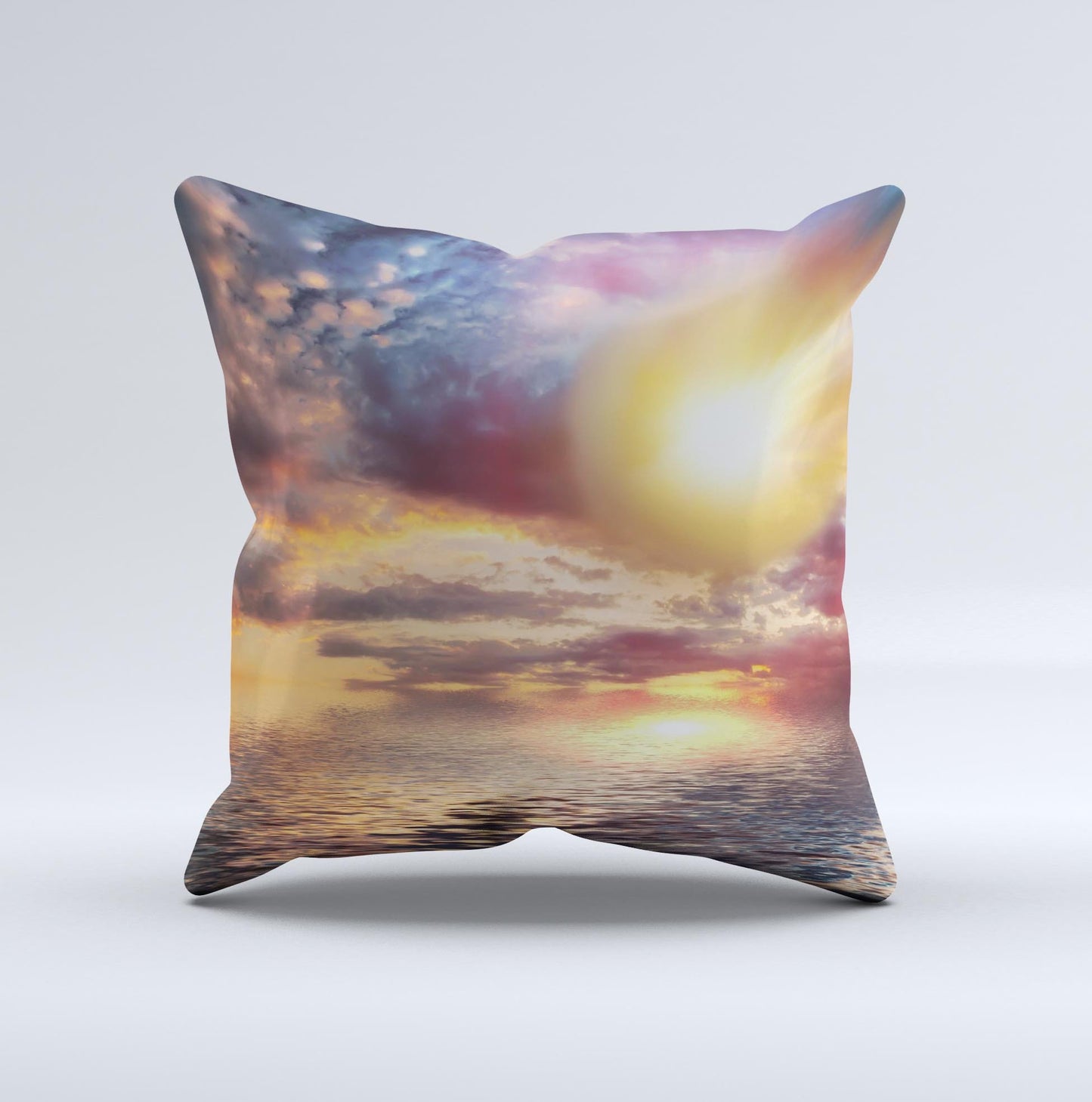 Fiery Metorite Ink-Fuzed Decorative Throw Pillow