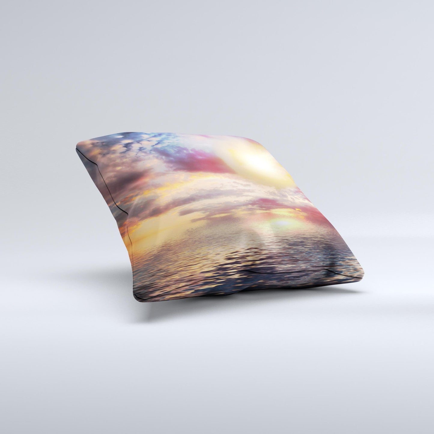 Fiery Metorite Ink-Fuzed Decorative Throw Pillow