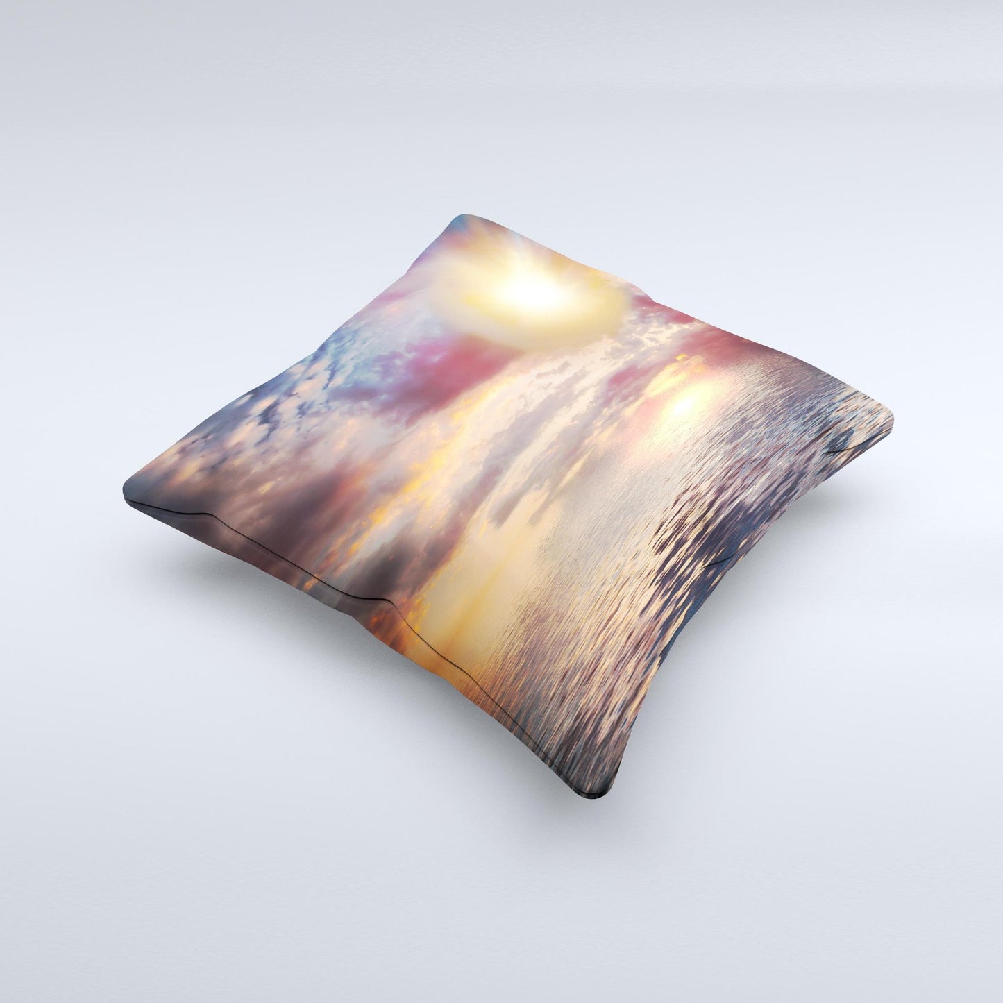 Fiery Metorite Ink-Fuzed Decorative Throw Pillow