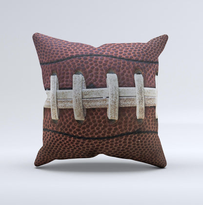 Football Laced Ink-Fuzed Decorative Throw Pillow