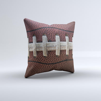 Football Laced Ink-Fuzed Decorative Throw Pillow