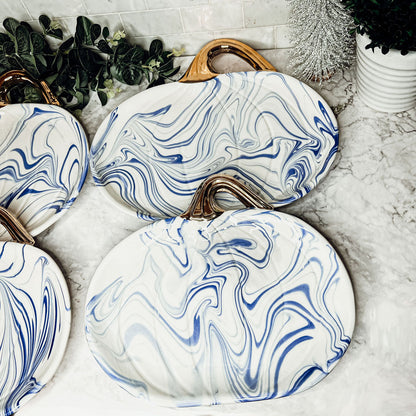 Martha Blue Pumpkin Plate