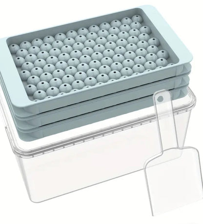 Mini Ice Cube Tray with Lid – Easy-Release Silicone Ice Mold for Drinks & Baby Food