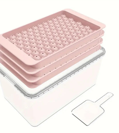Mini Ice Cube Tray with Lid – Easy-Release Silicone Ice Mold for Drinks & Baby Food