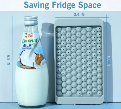 Mini Ice Cube Tray with Lid – Easy-Release Silicone Ice Mold for Drinks & Baby Food
