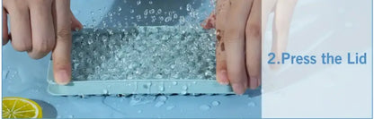 Mini Ice Cube Tray with Lid – Easy-Release Silicone Ice Mold for Drinks & Baby Food