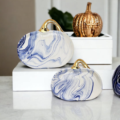 Martha Blue Pumpkin Plate