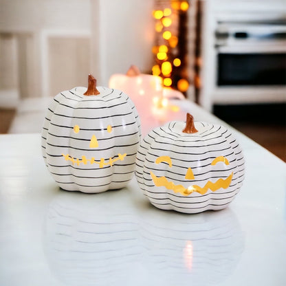 B&W LED Pumpkin