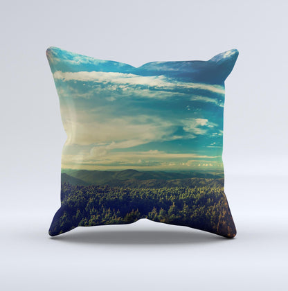 The Country Skyline ink-Fuzed Decorative Throw Pillow