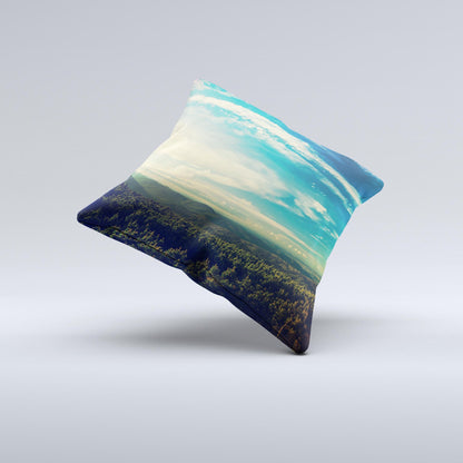 The Country Skyline ink-Fuzed Decorative Throw Pillow