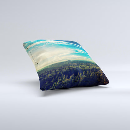 The Country Skyline ink-Fuzed Decorative Throw Pillow