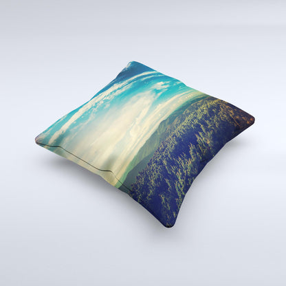 The Country Skyline ink-Fuzed Decorative Throw Pillow