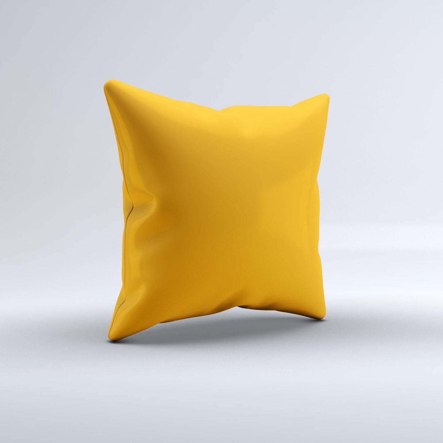 Solid Orange  Ink-Fuzed Decorative Throw Pillow