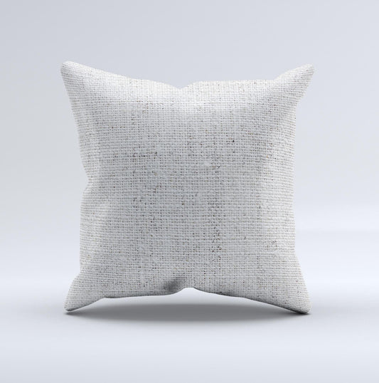 Straight Burlap ink-Fuzed Decorative Throw Pillow