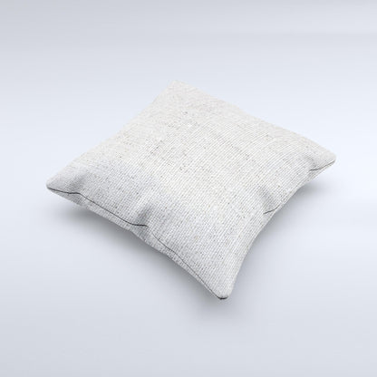 Straight Burlap ink-Fuzed Decorative Throw Pillow