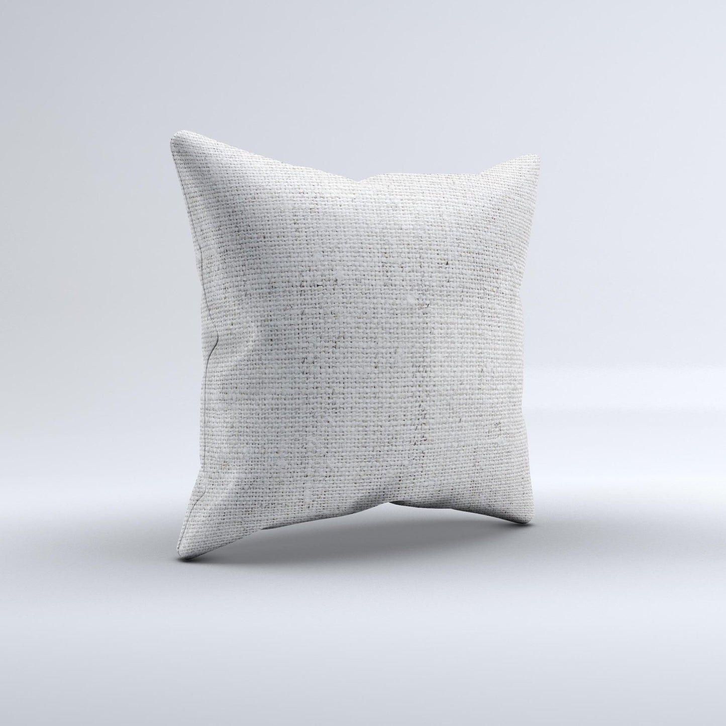 Straight Burlap ink-Fuzed Decorative Throw Pillow