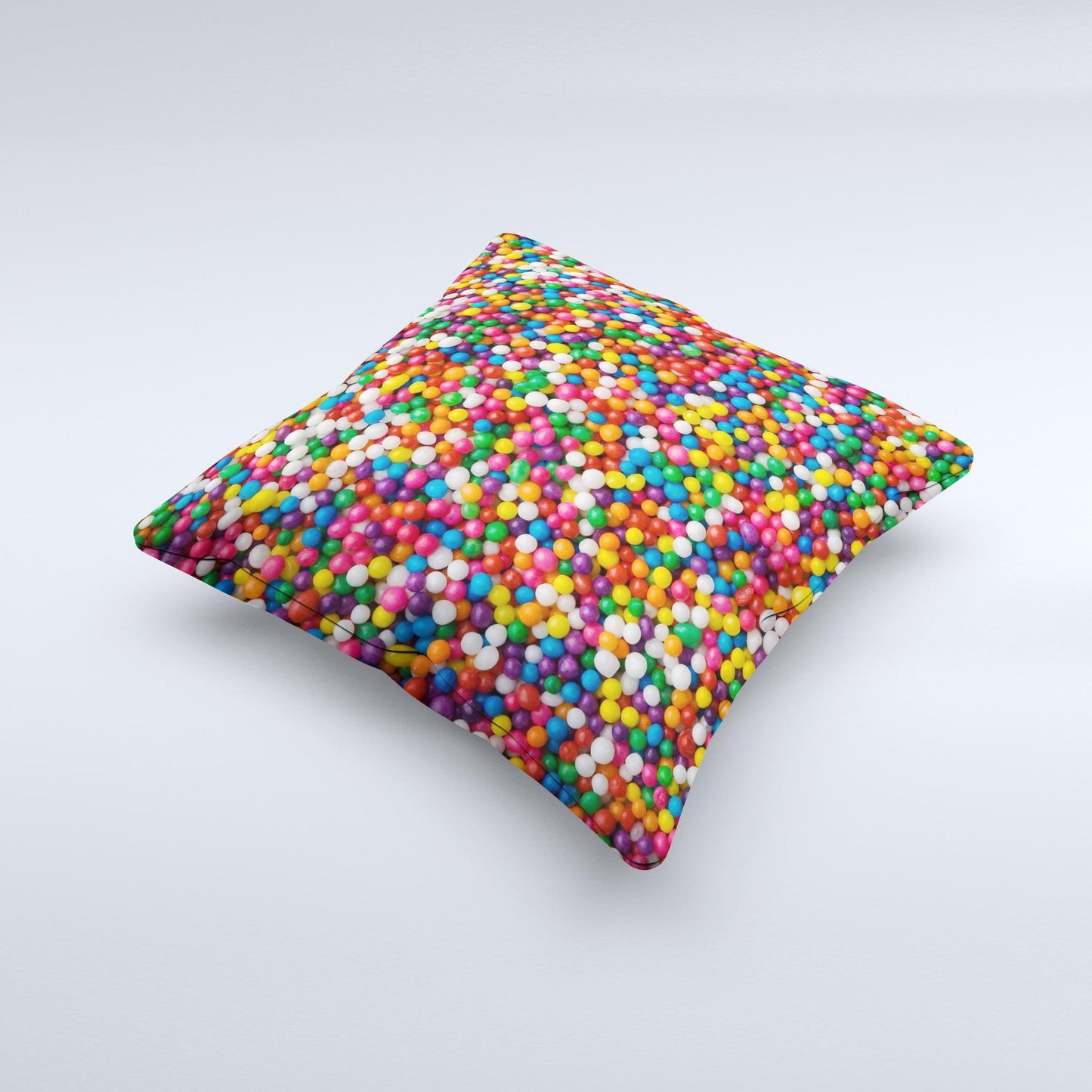 Tiny Gumballs Ink-Fuzed Decorative Throw Pillow