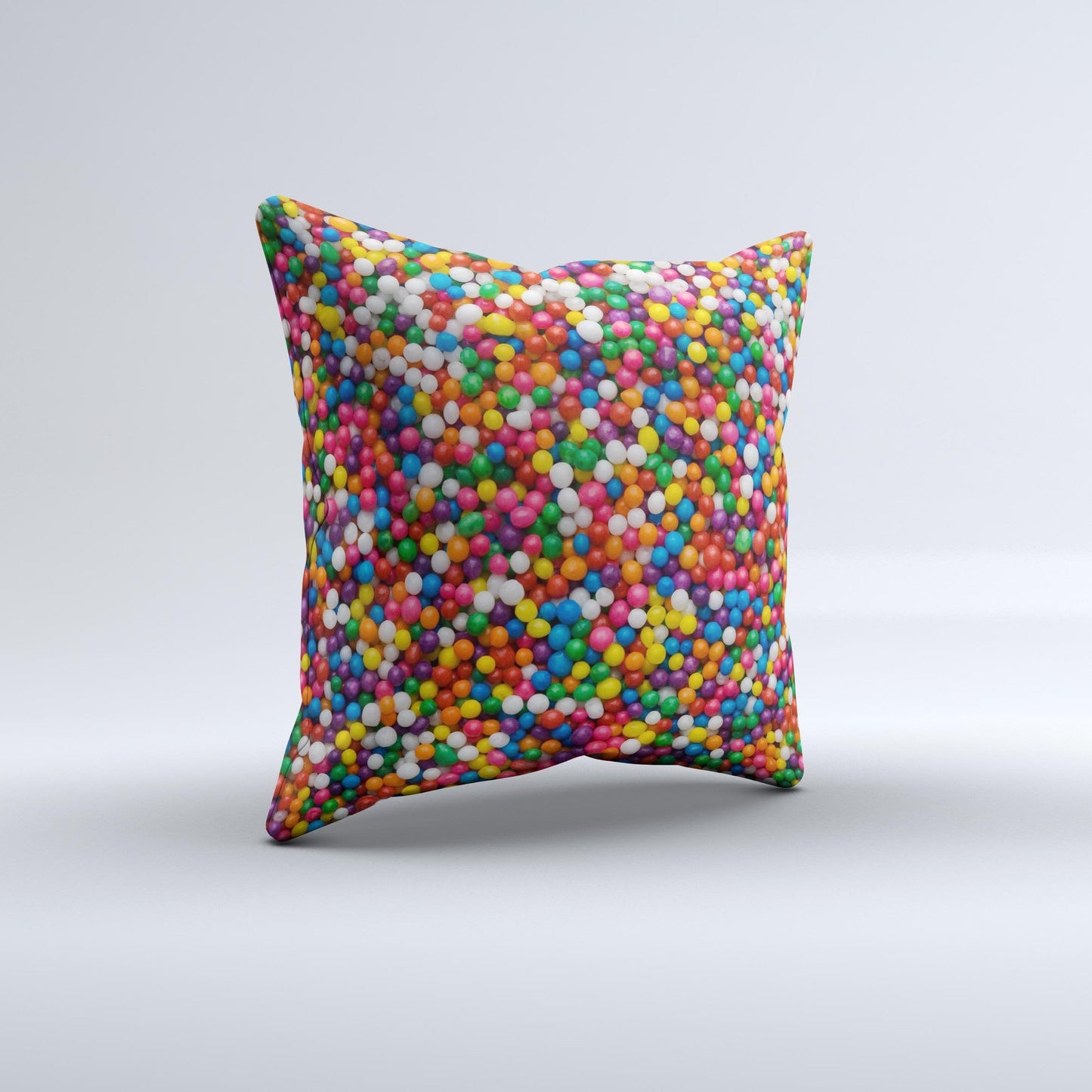 Tiny Gumballs Ink-Fuzed Decorative Throw Pillow