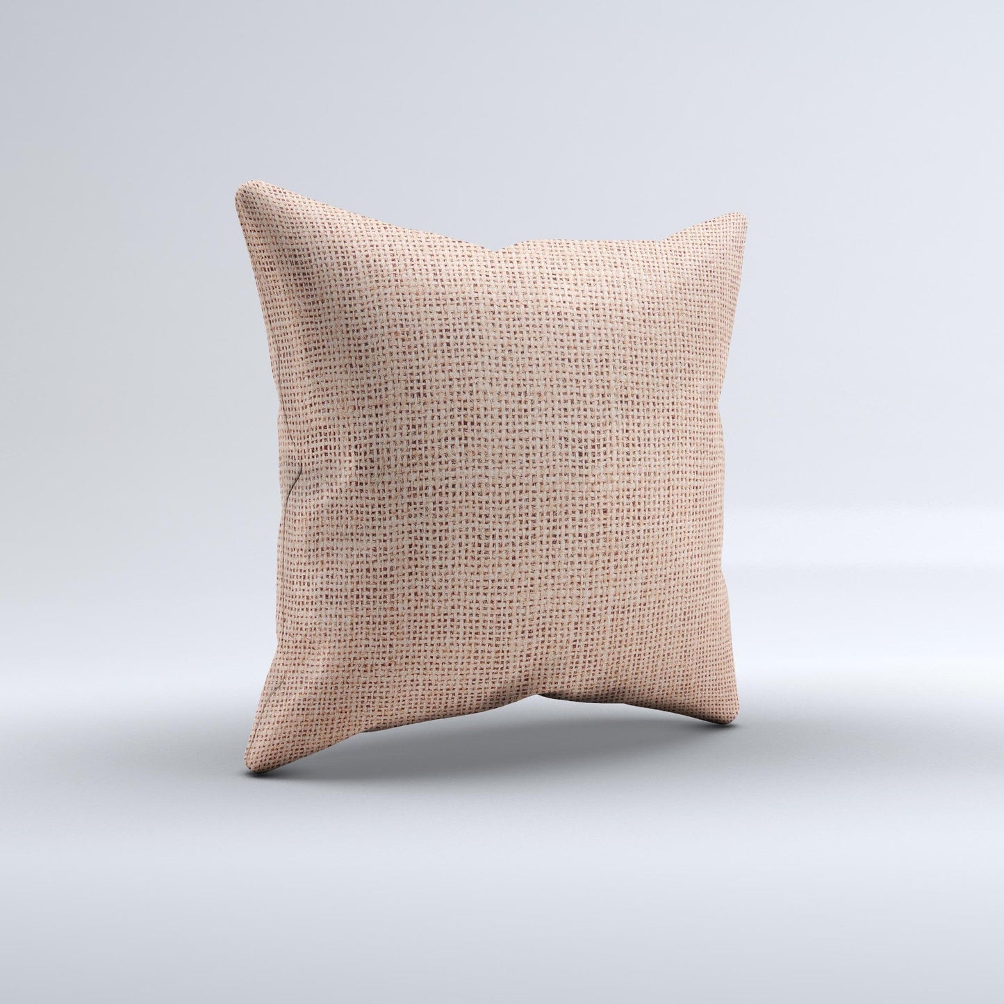 Woven Burlap ink-Fuzed Decorative Throw Pillow