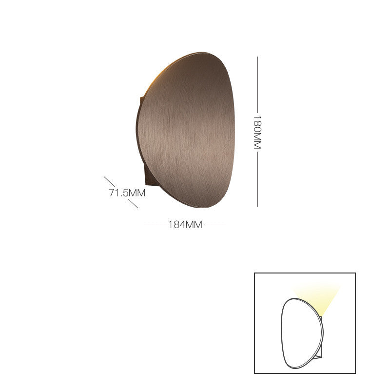 Wall Lamp LED Simple Round White Balcony Background Wall Lamp Bedroom Wall Lamp Decoration