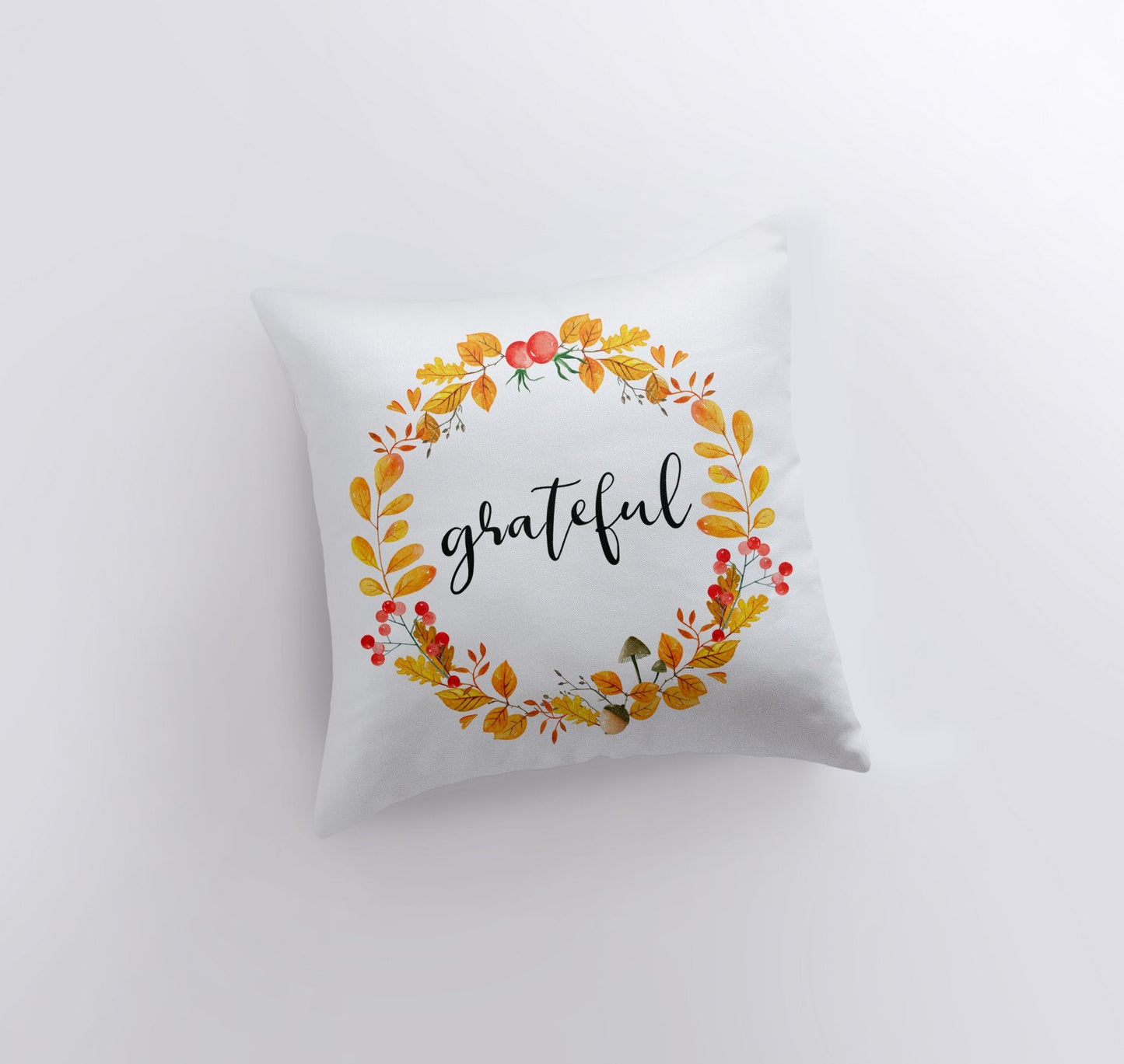 Grateful Pillow Cover |  Fall Thanksgiving Decor | Farmhouse Pillows |