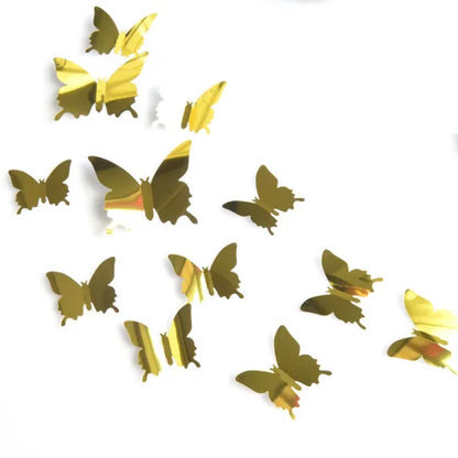 Mirror Wall 3D Butterflies Mirror  Sticker